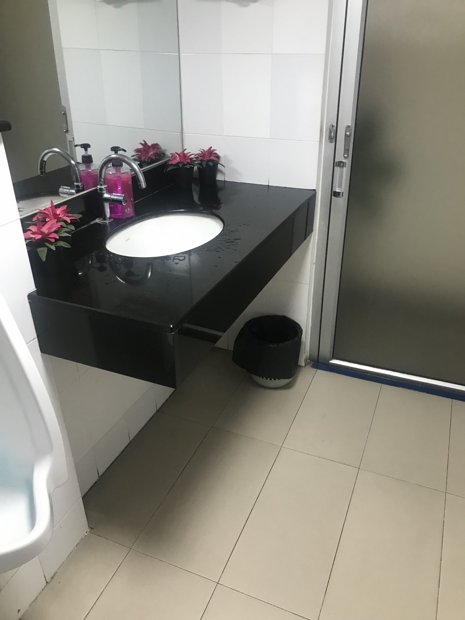 Clear under basin