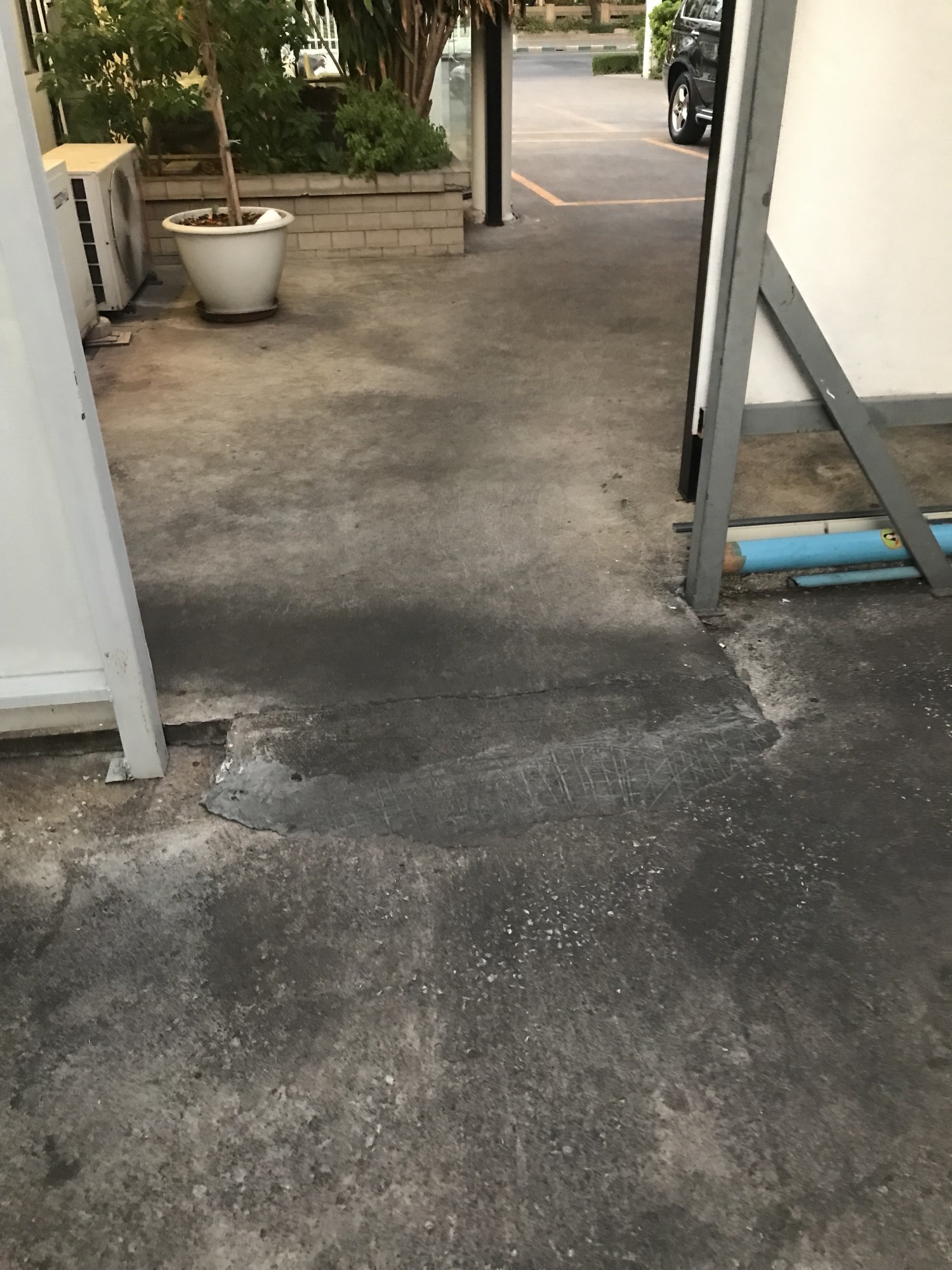 Ramp built in enroute to bathroom