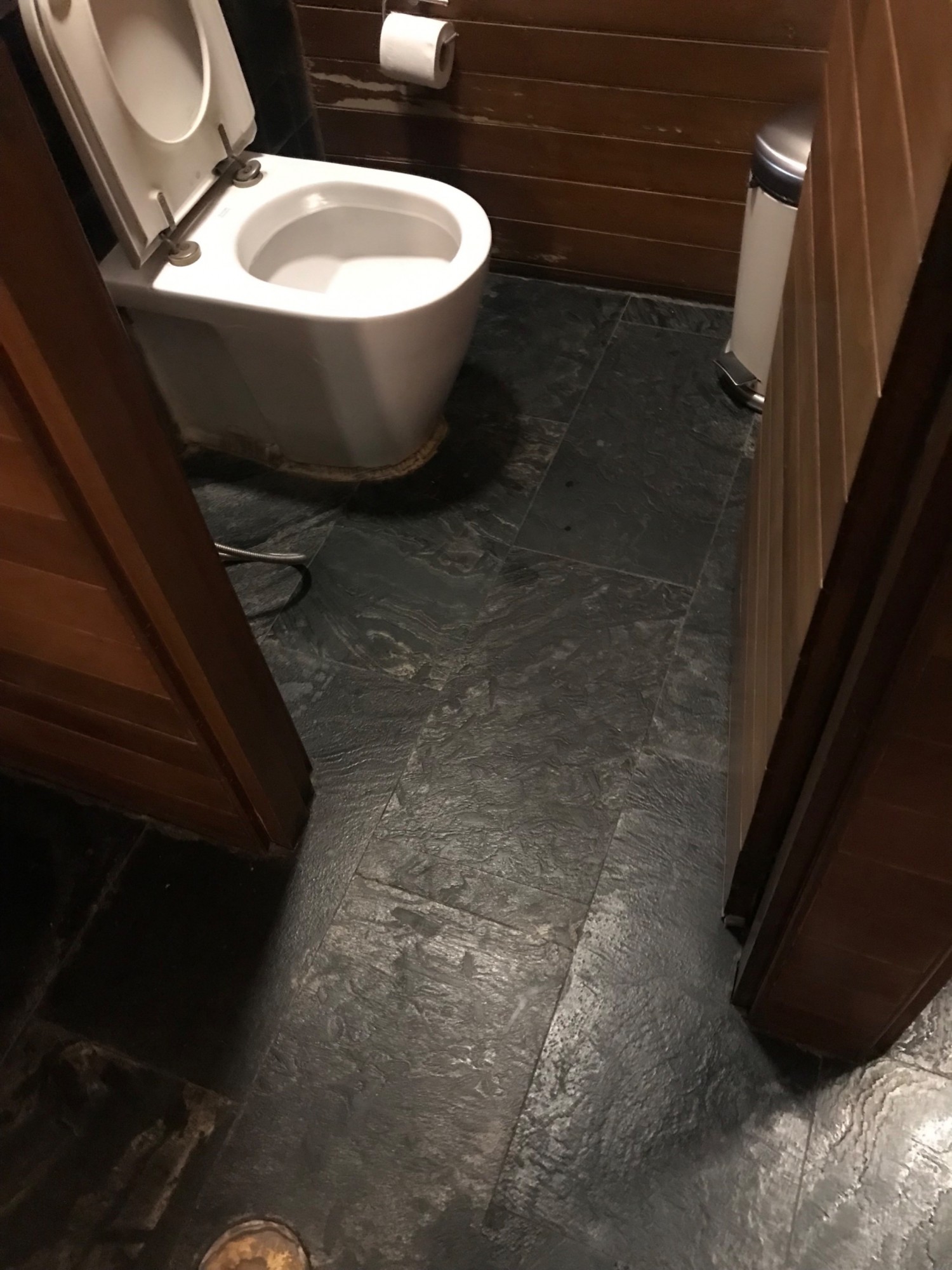 Doorway to bathroom bowl