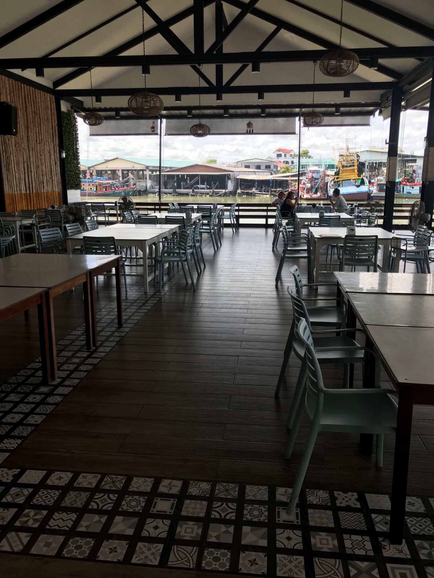 Tables out the back