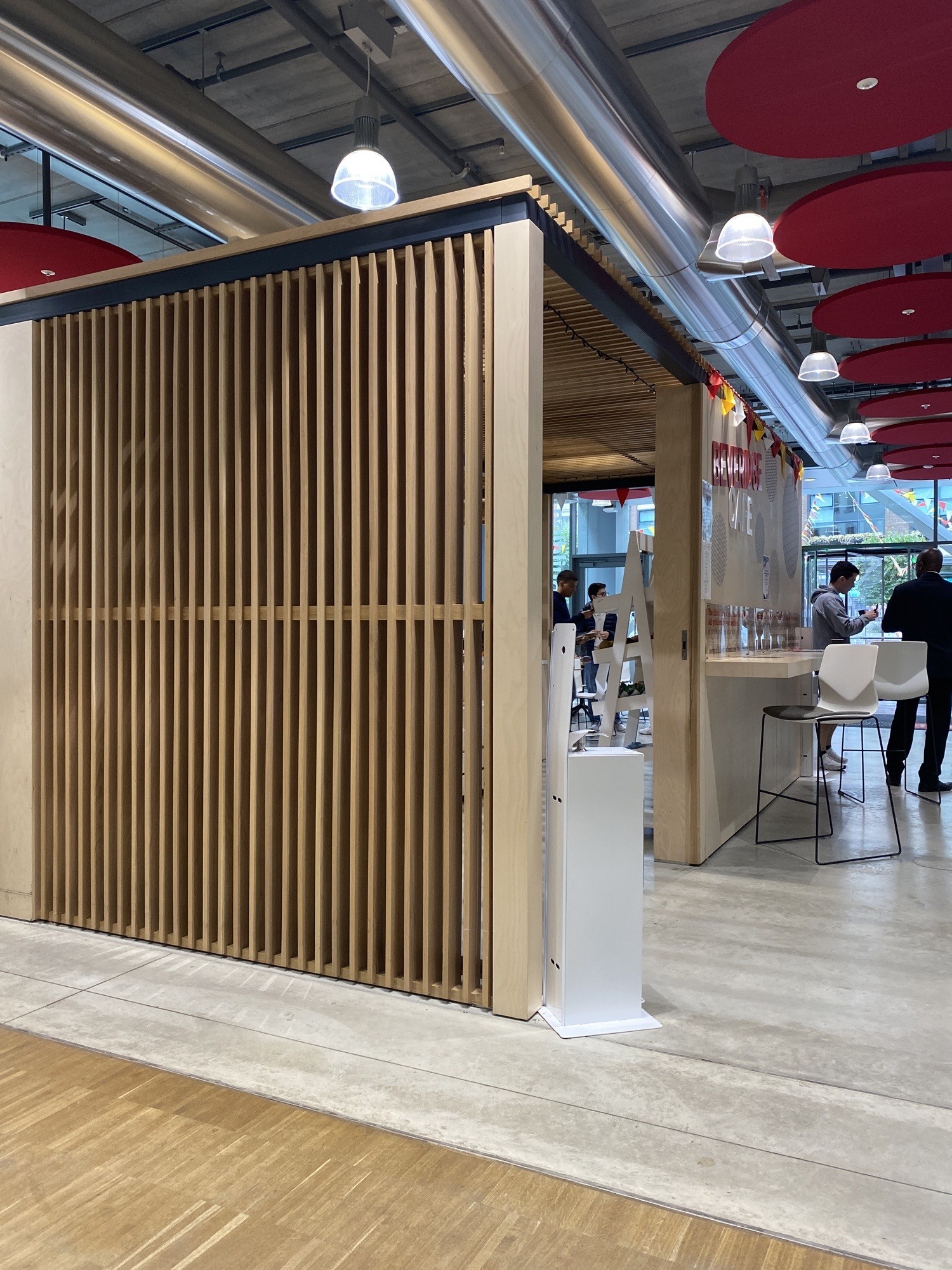 Another entrance to the cafe to order