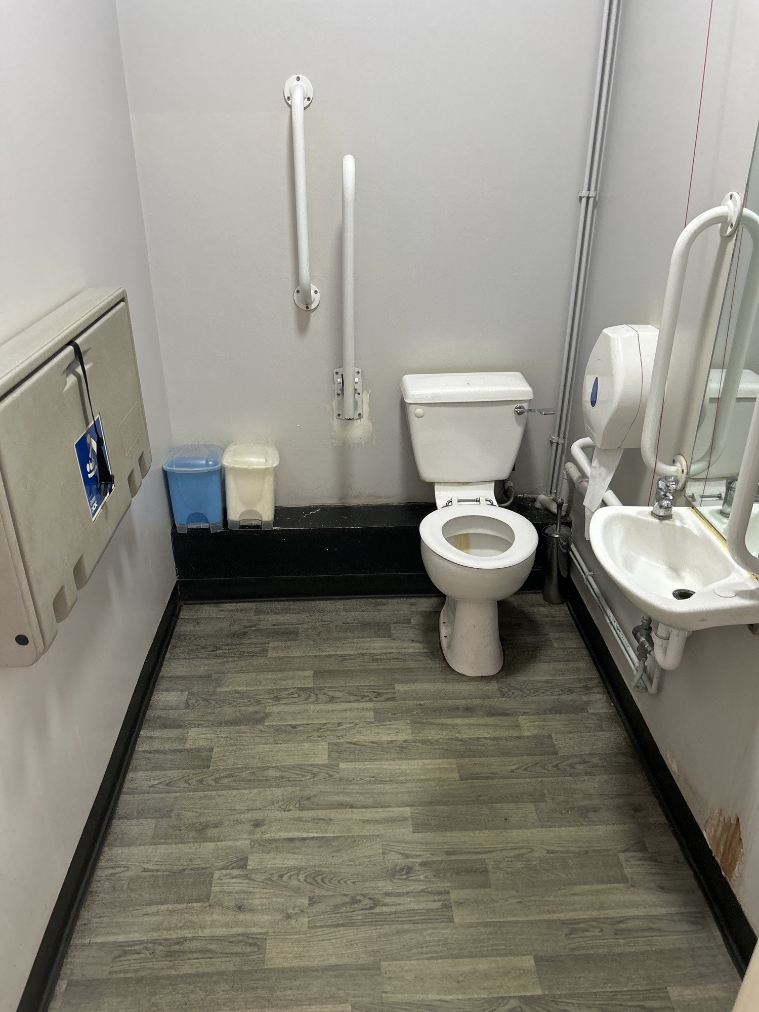 Spacious disabled bathroom