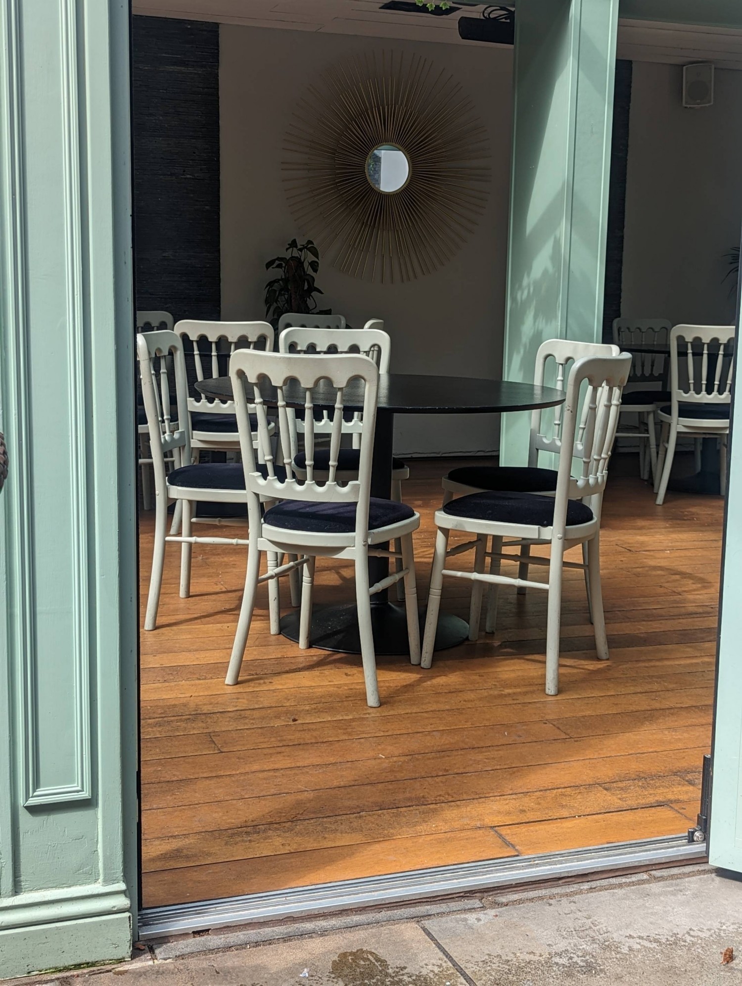 Sheltered patio area
