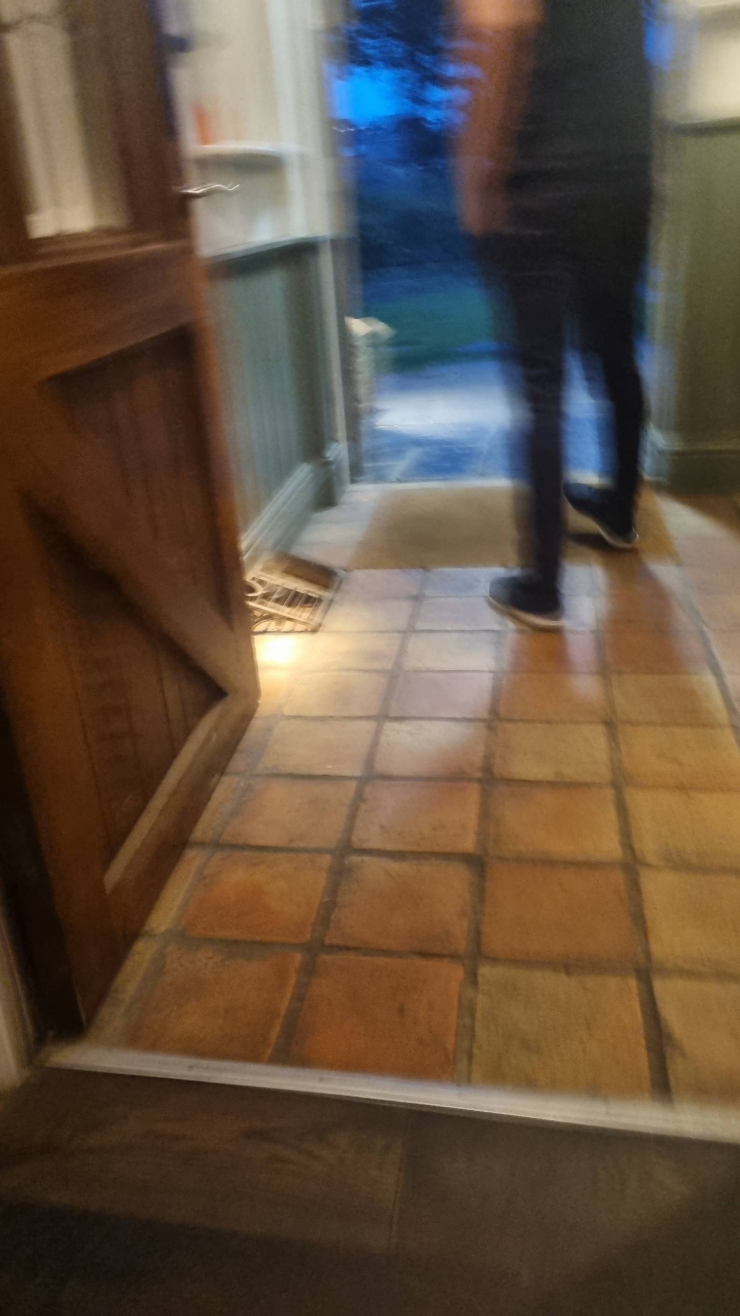 Tiled door entrance