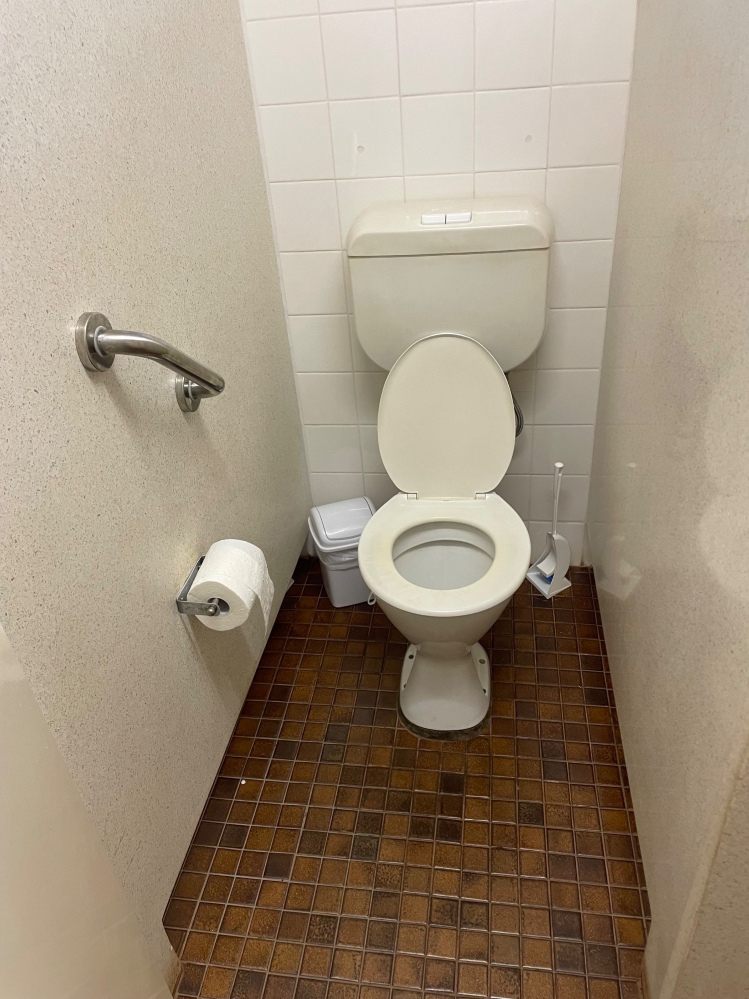 Quite a good size bathroom - with hand rail for support