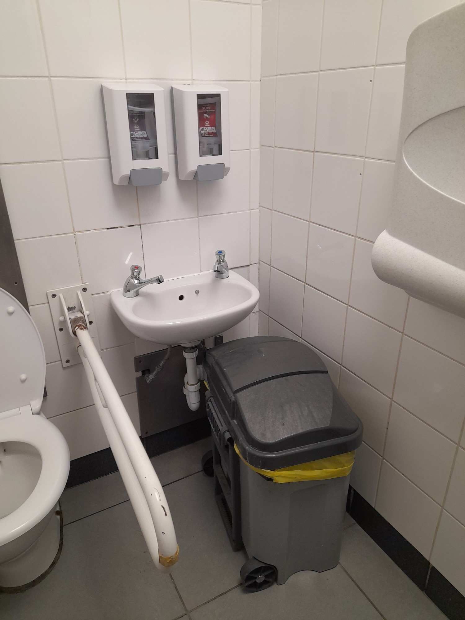 Sink is not easily accessible