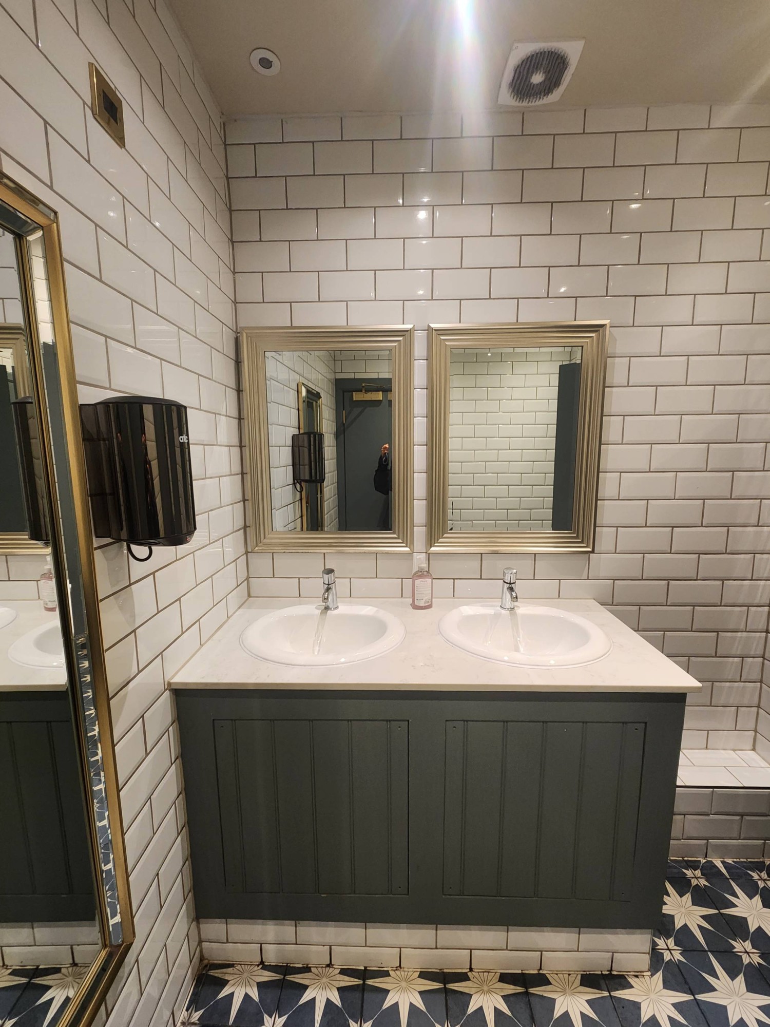 From door, looking straight. Sink ahead.