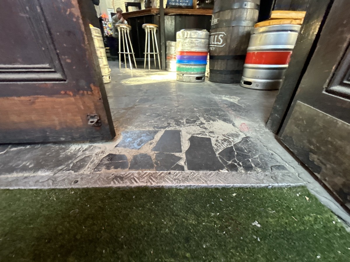 Small bump before doors.