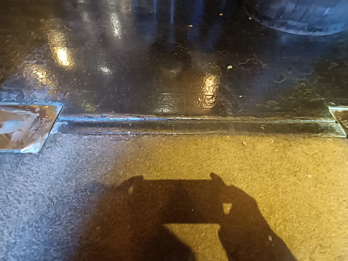Small bump after doorway.