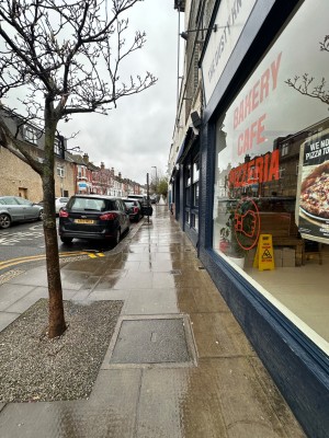From in front venue facing left. Path to alternative entrance ahead.
