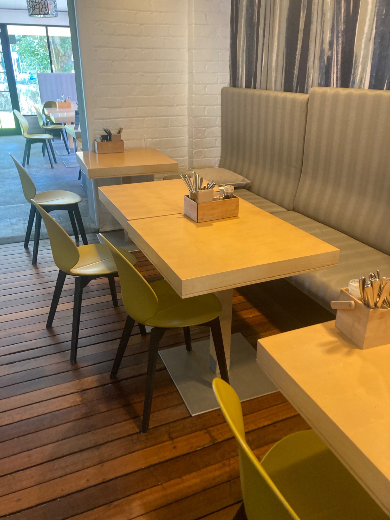Chairs and bench seating