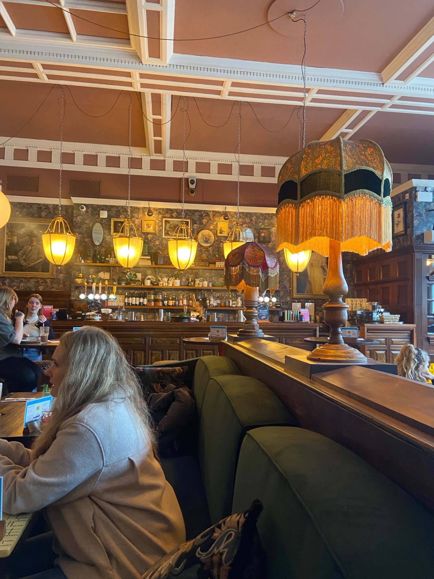 another angle of the bar and main seating area
