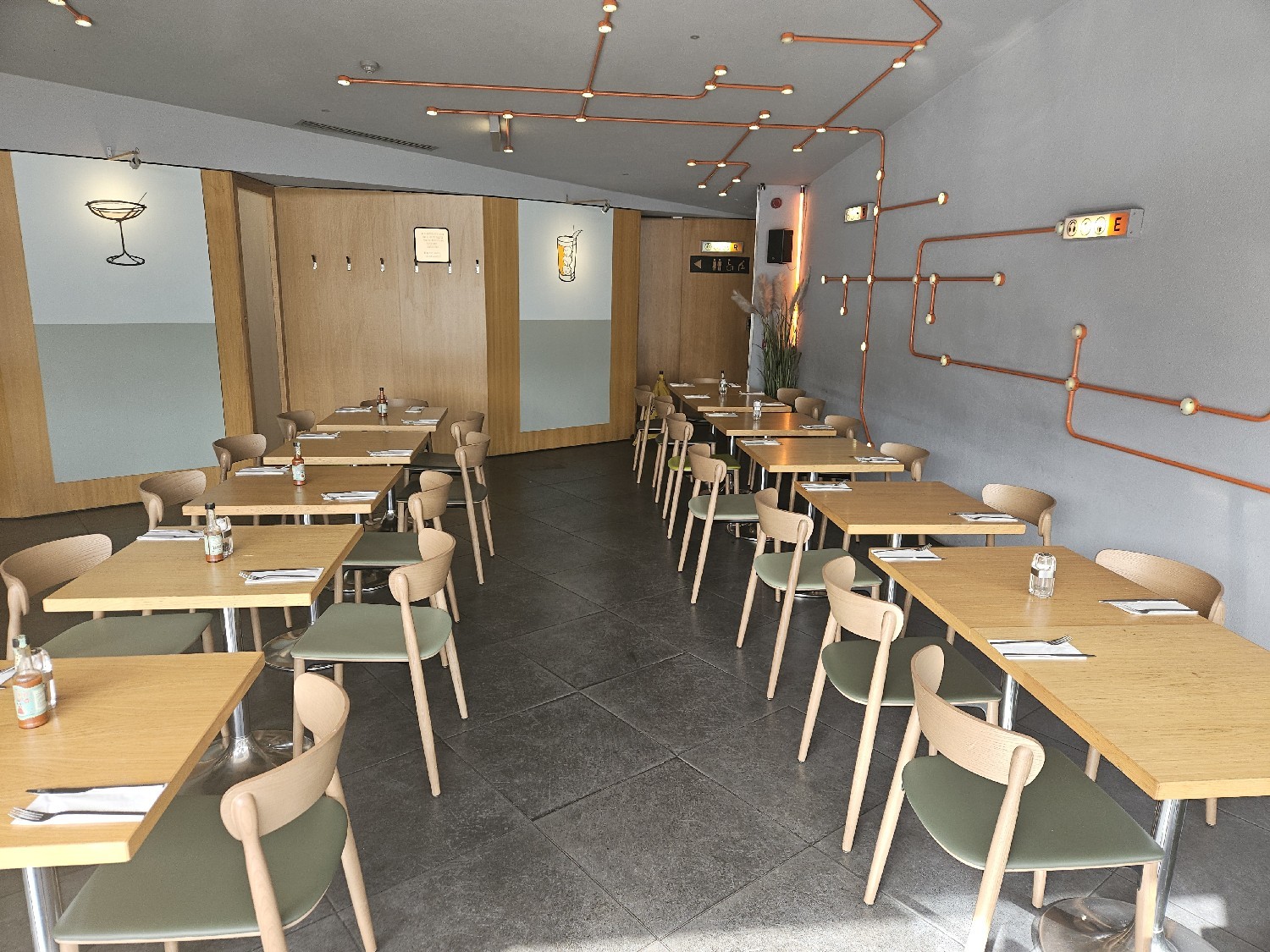 The main seated area