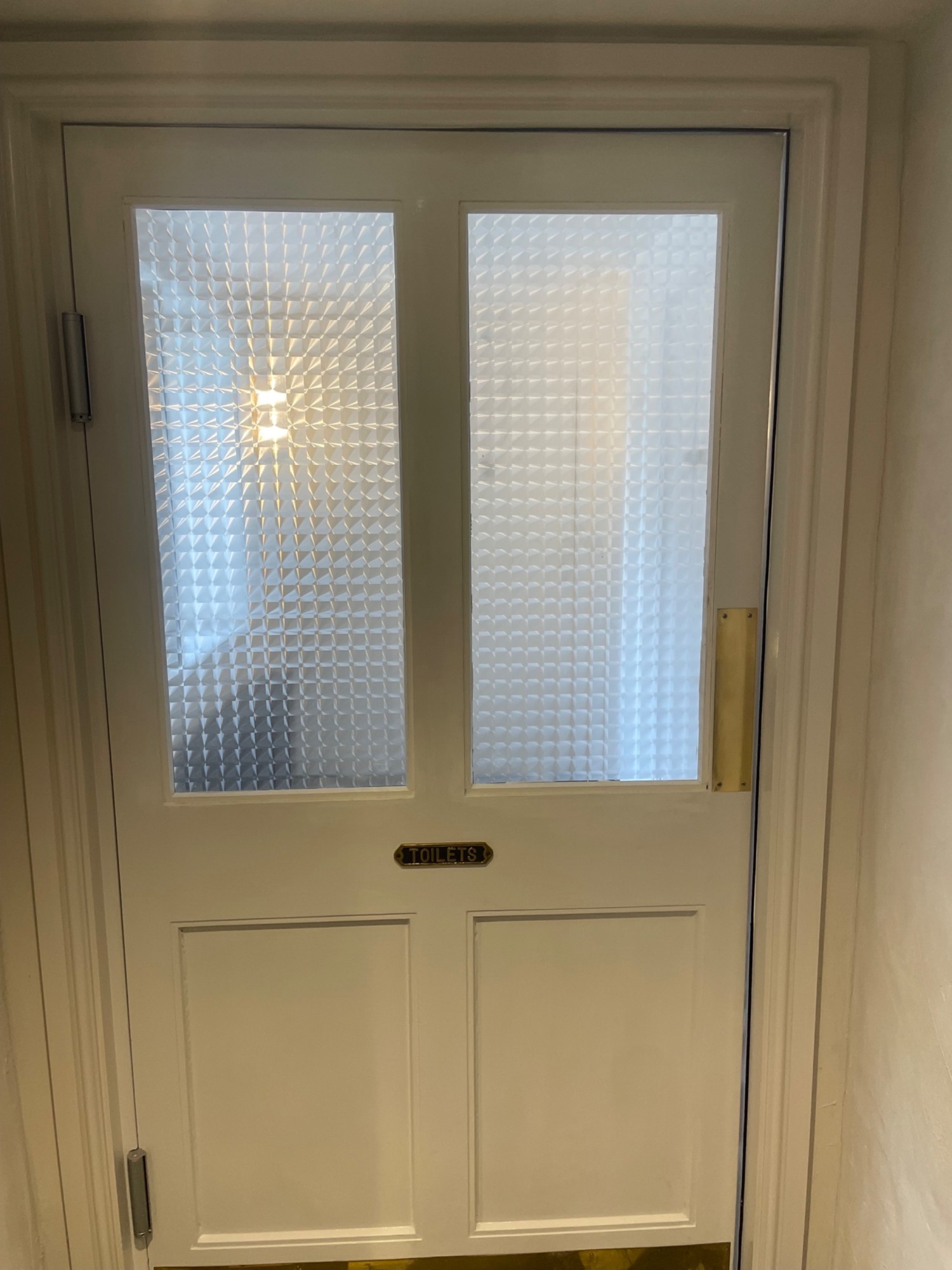 External door to bathrooms