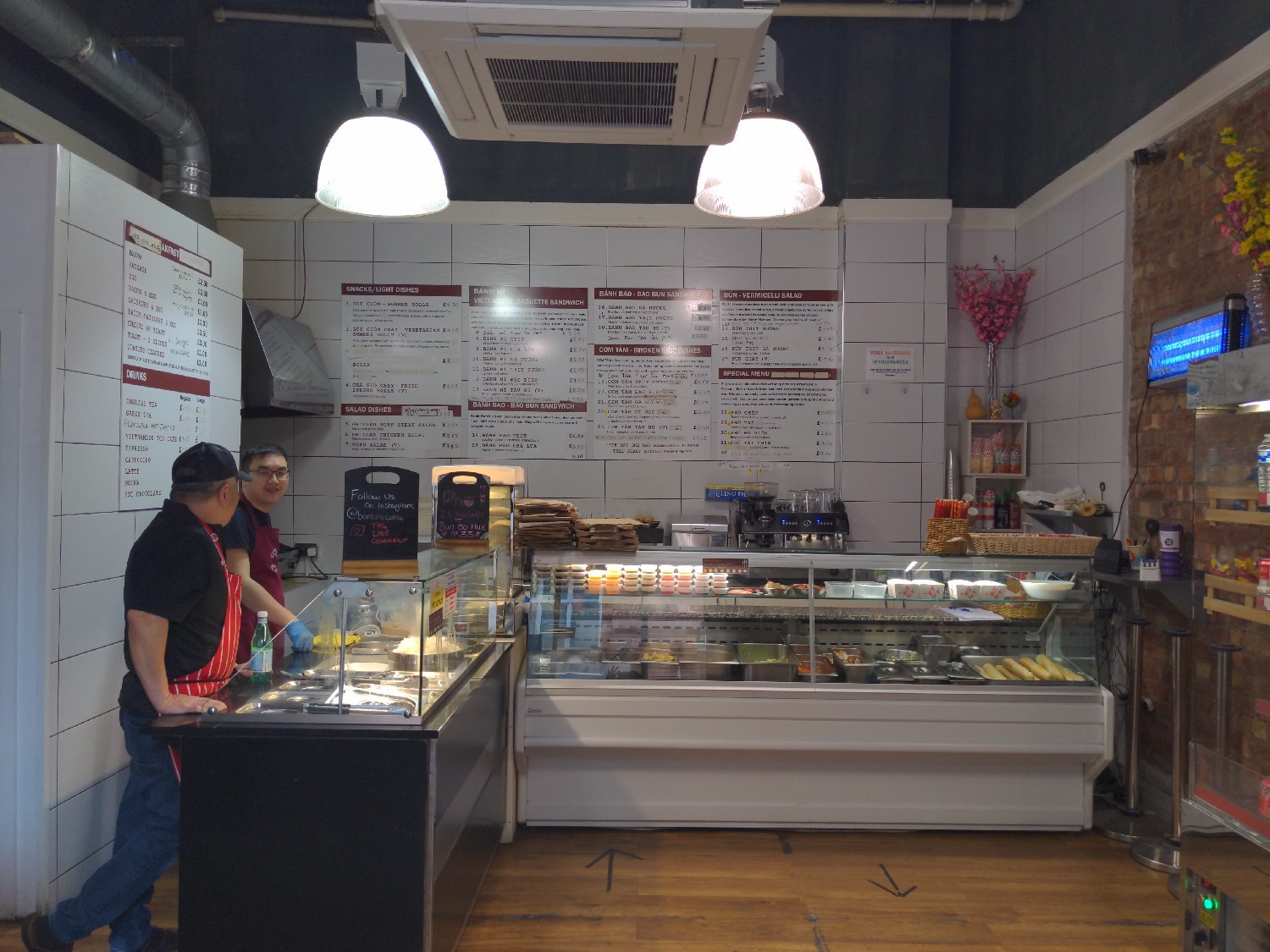 Inside the shop