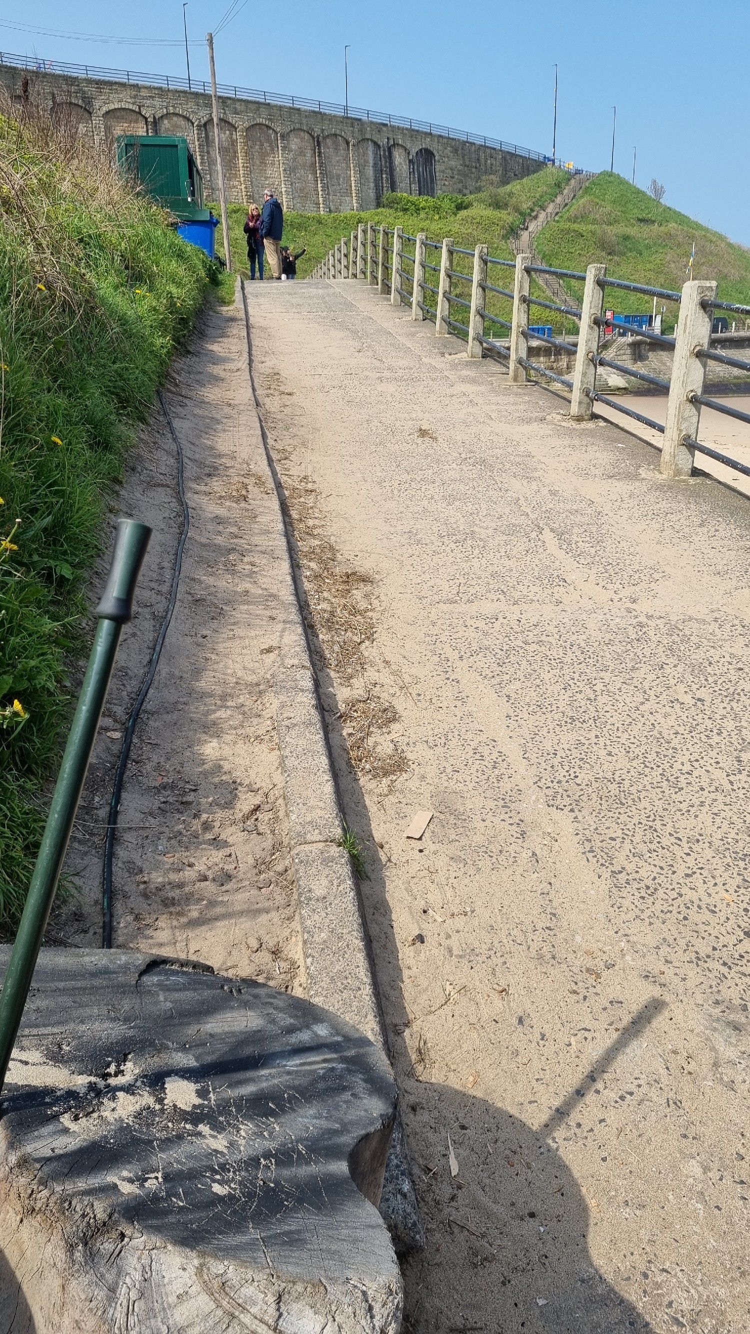 Long walk way from the road