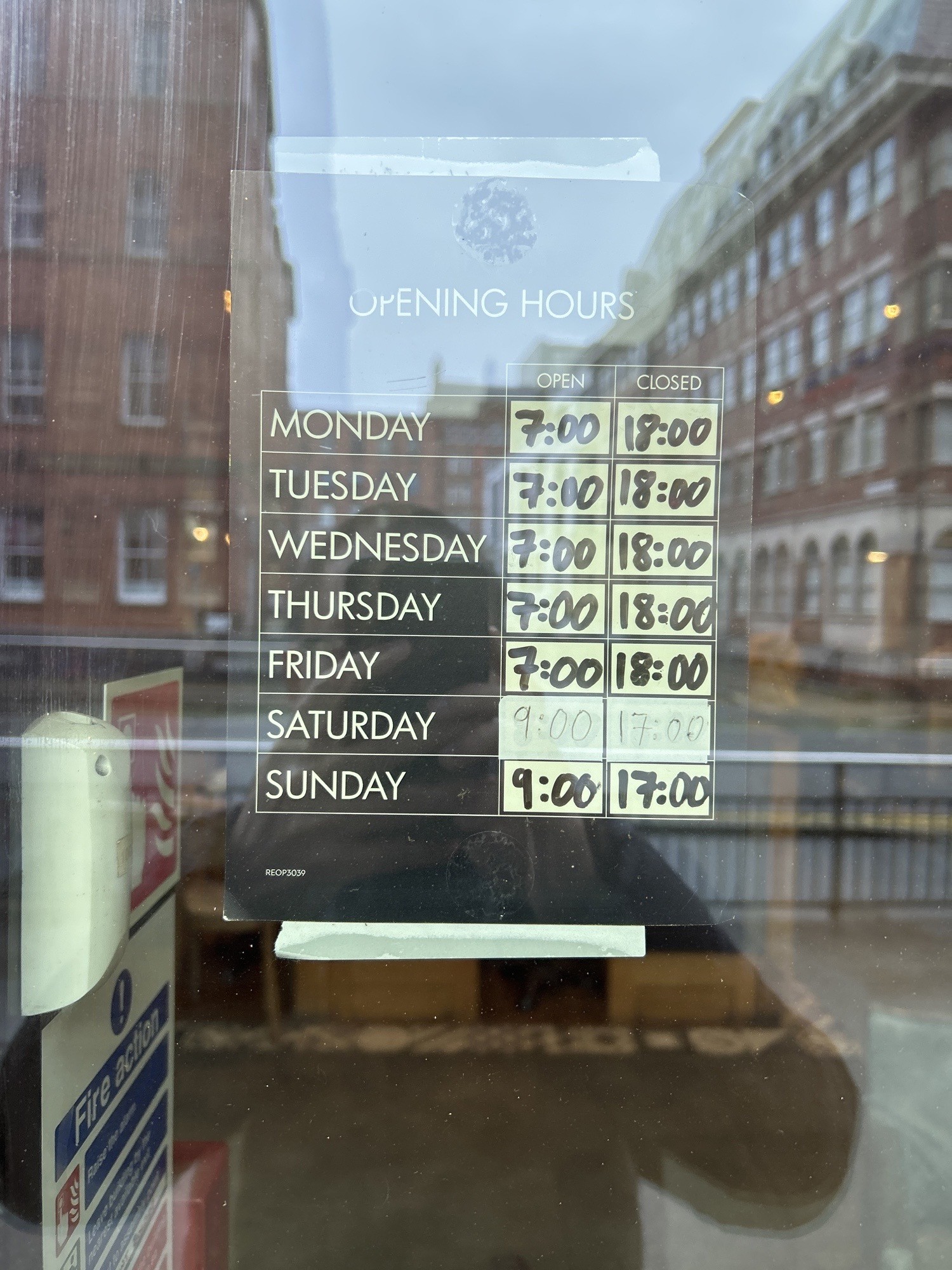 Opening hours
