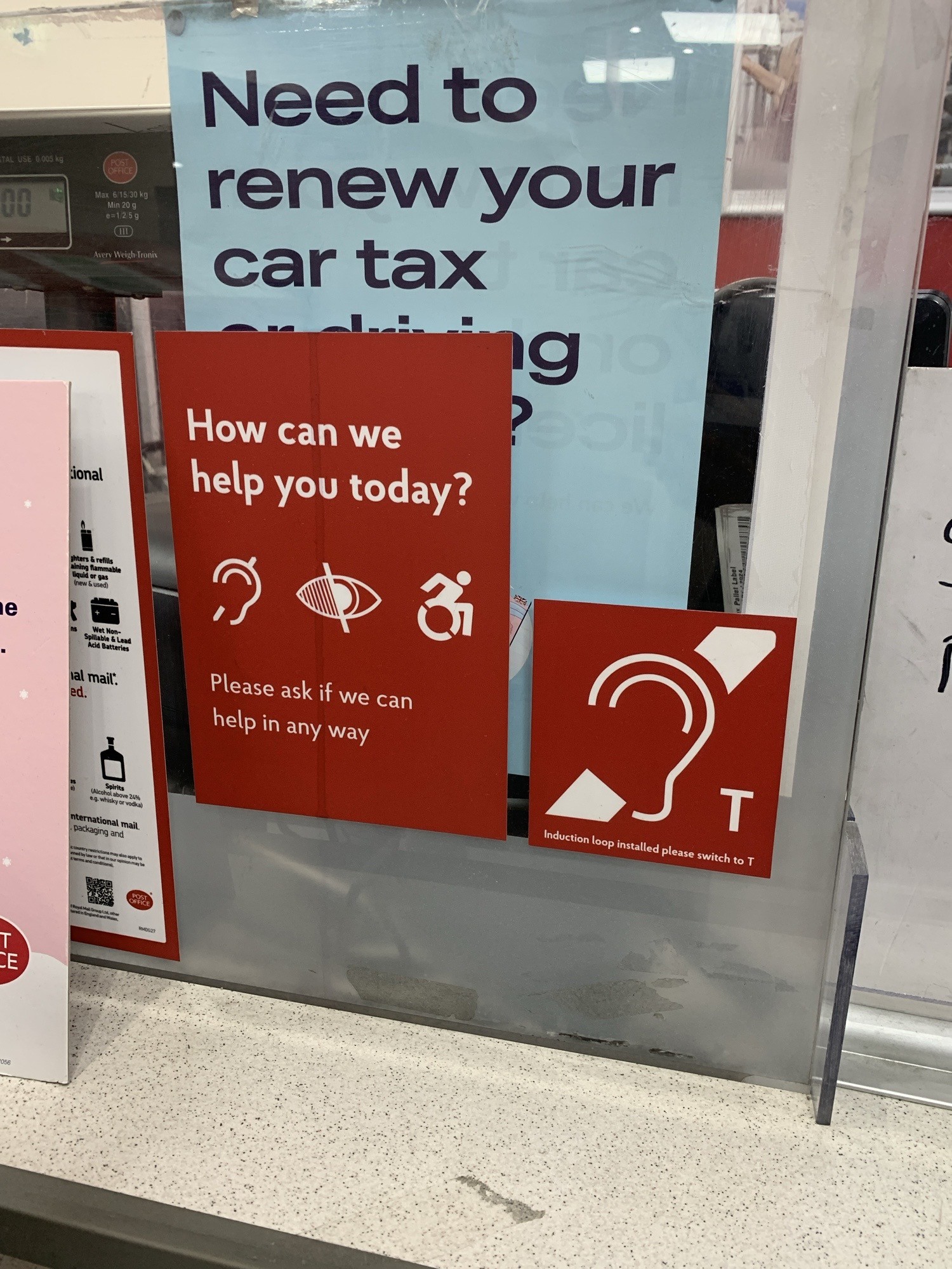 induction loop sign