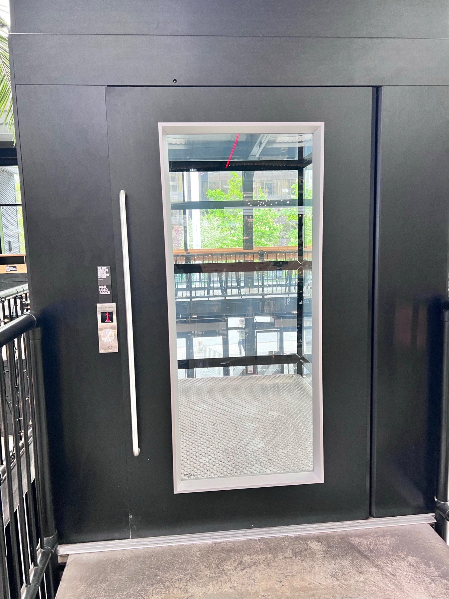 First floor exit of the lift.
