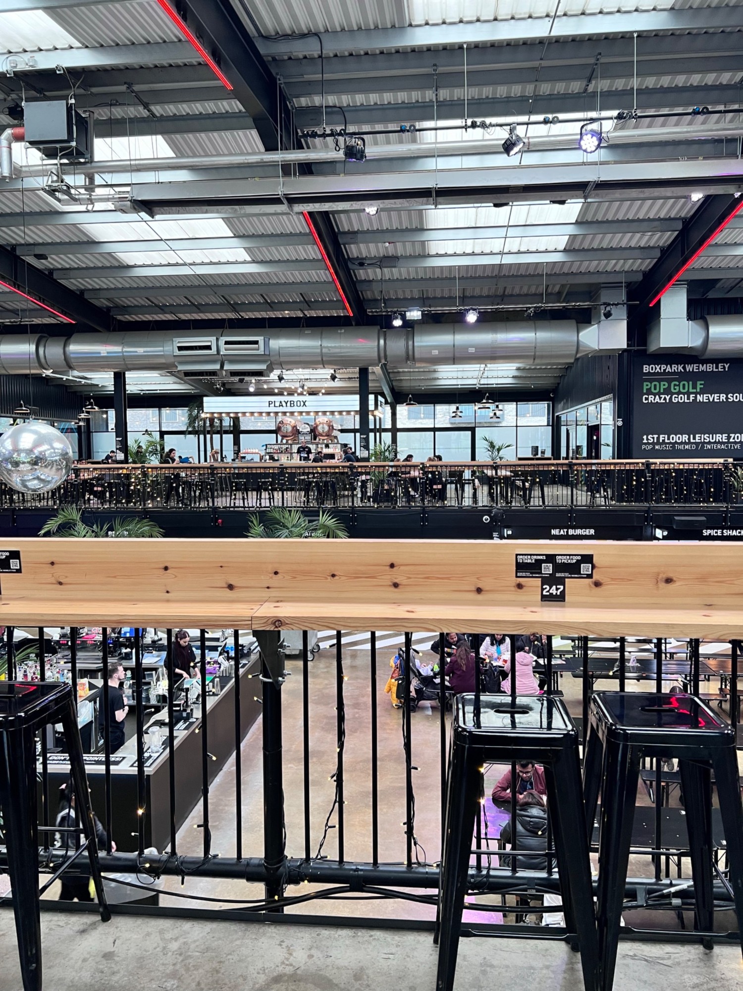 Bar on the first floor across from the lift exit, you need to take a right or left and turn at the end of the aisle then take another turn to reach it
