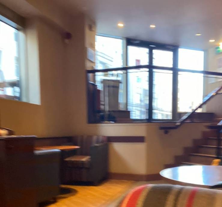 To the right hand side of this photo you can see the stairs that are currently the only way into the building. Approx 9 or 10 steps.