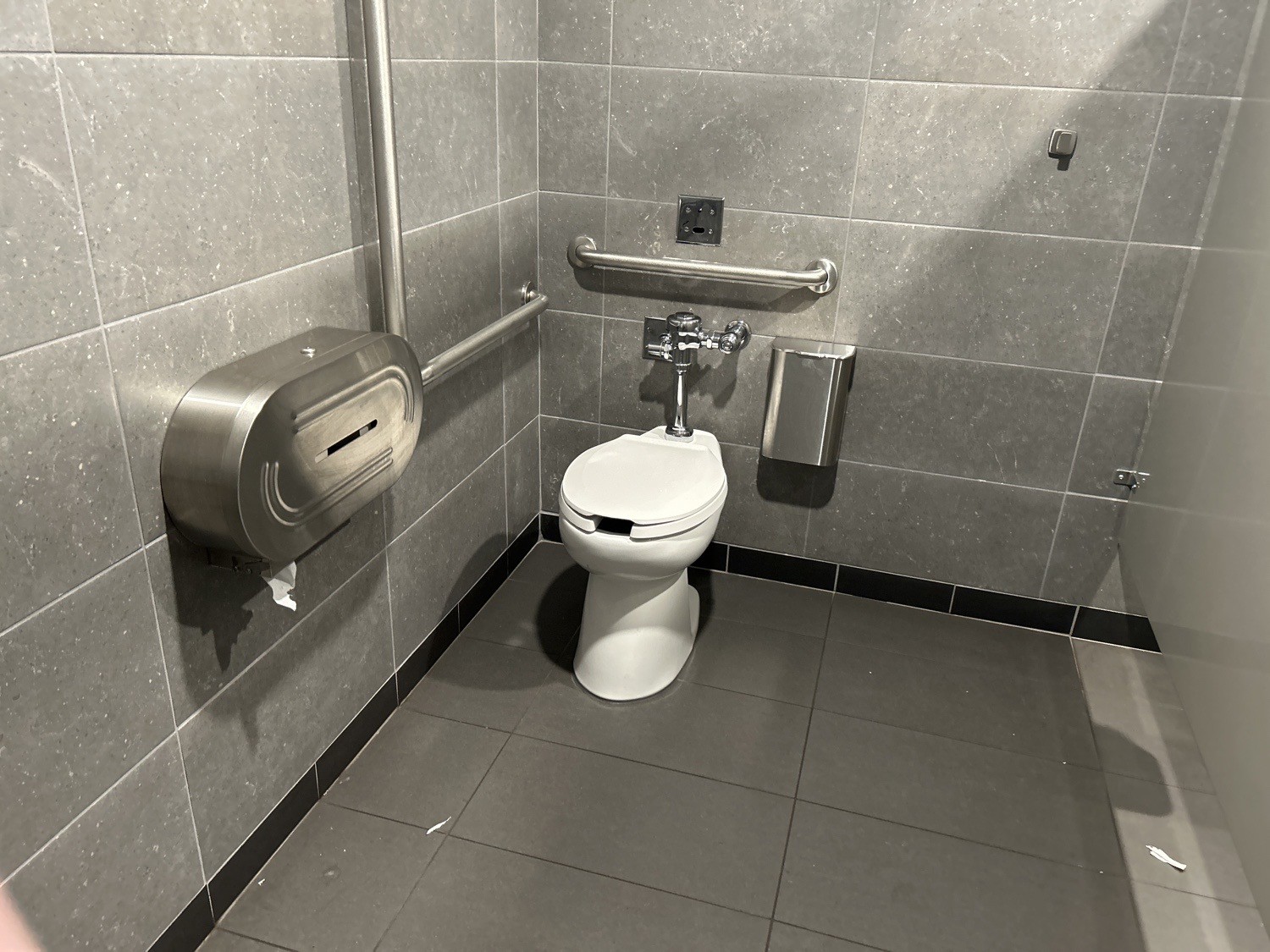 Stall in ladies bathroom for acccessibility
