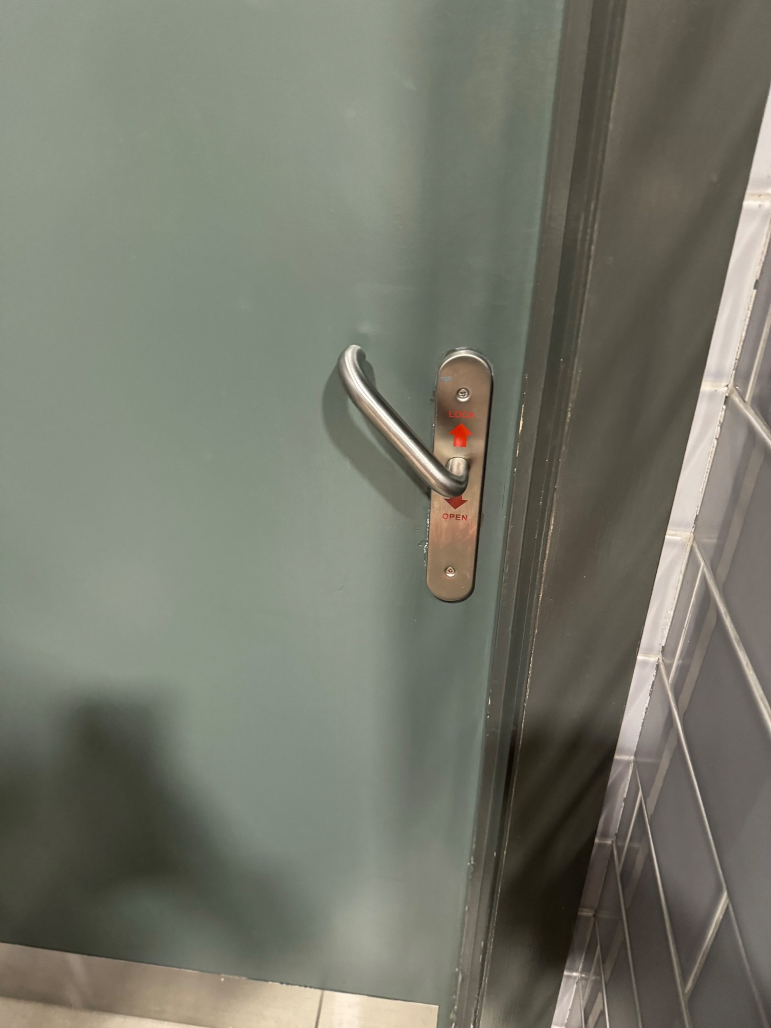 Pull up to lock door