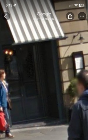 Front door, not easily accessible, it has a sloped step which isn’t ideal unless you can do a wheelie.