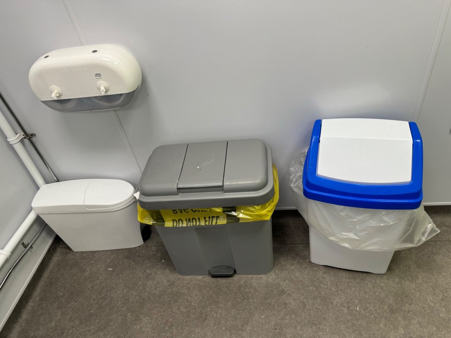 Sanitary bin normal bin and nappy bin