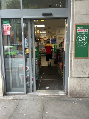 Sliding automatic door