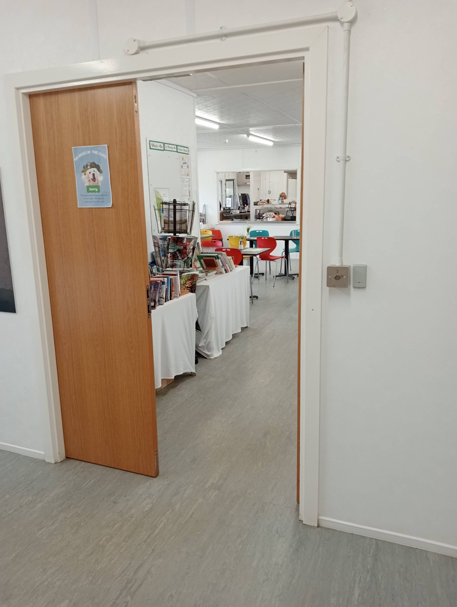 Cafe entrance