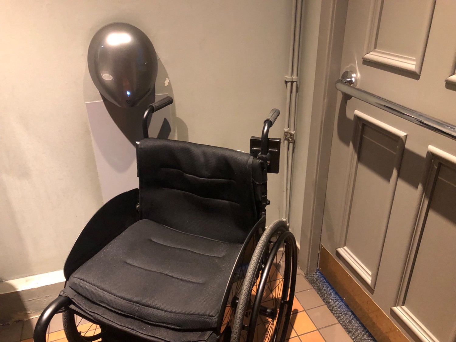 There was only just room for my very small wheelchair and there would not be room for a power chair